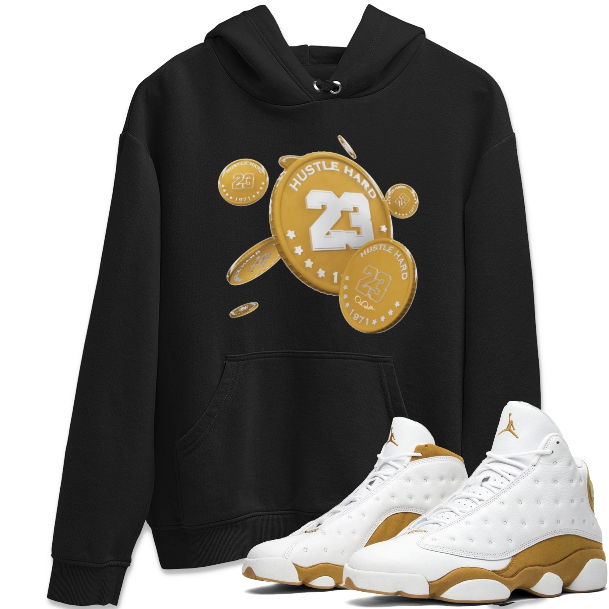 Coin Drop Unisex Tops - Air Jordan 13 Wheat