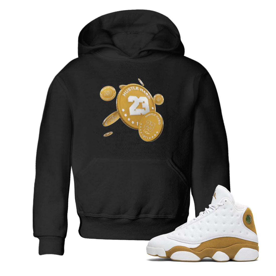 Coin Drop Kids Tops - Air Jordan 13 Wheat