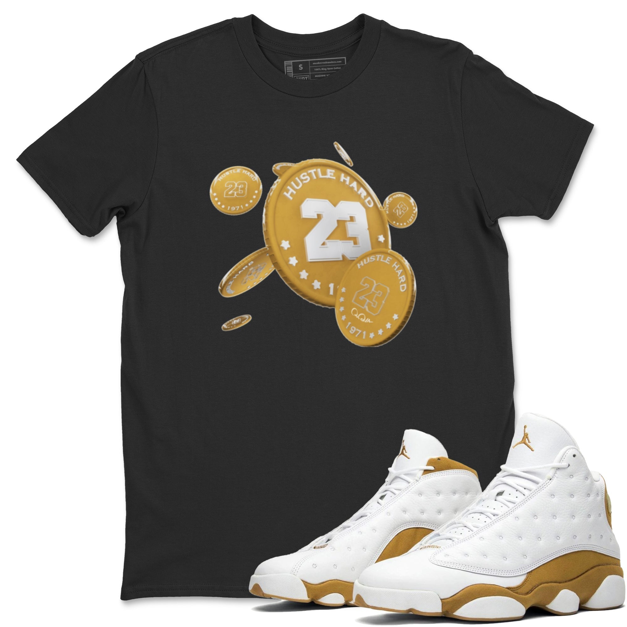 Coin Drop Unisex Tops - Air Jordan 13 Wheat