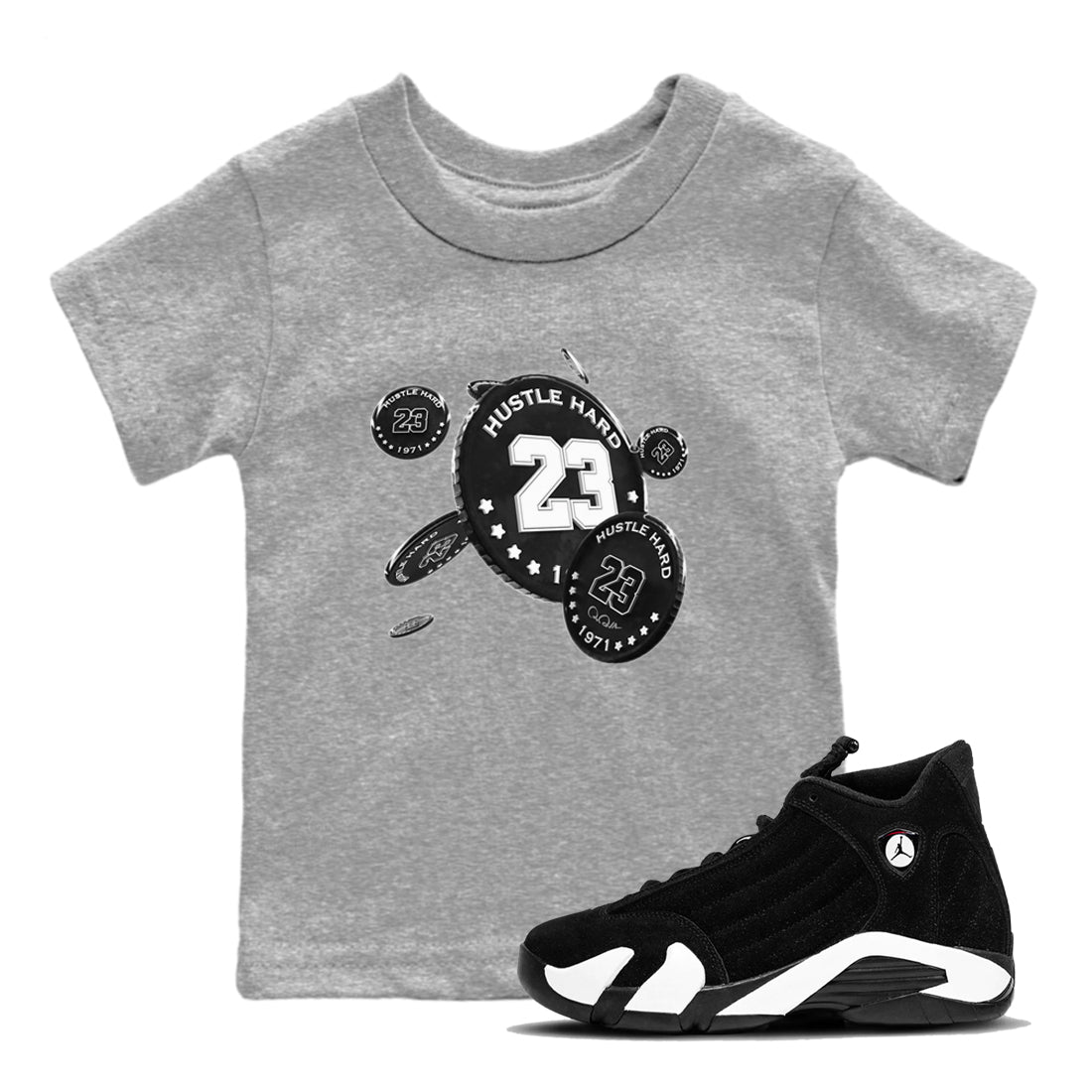 Coin Drop snkmatch Tee Kids - Air Jordan 14 Panda