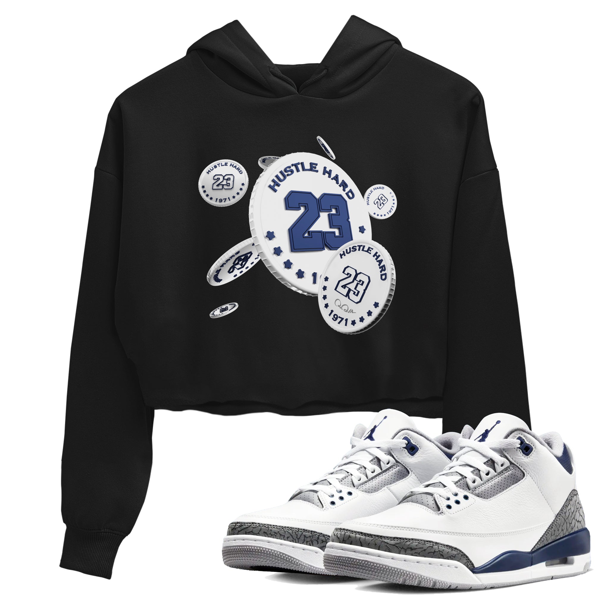 Coin Drop snkmatch Women's Top - Air Jordan 3 Midnight Navy 2023