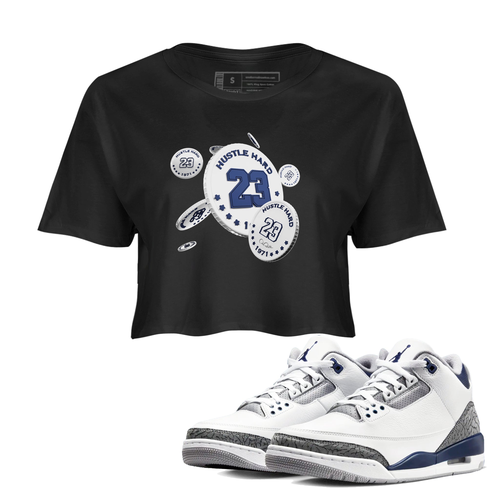 Coin Drop snkmatch Women's Top - Air Jordan 3 Midnight Navy 2023