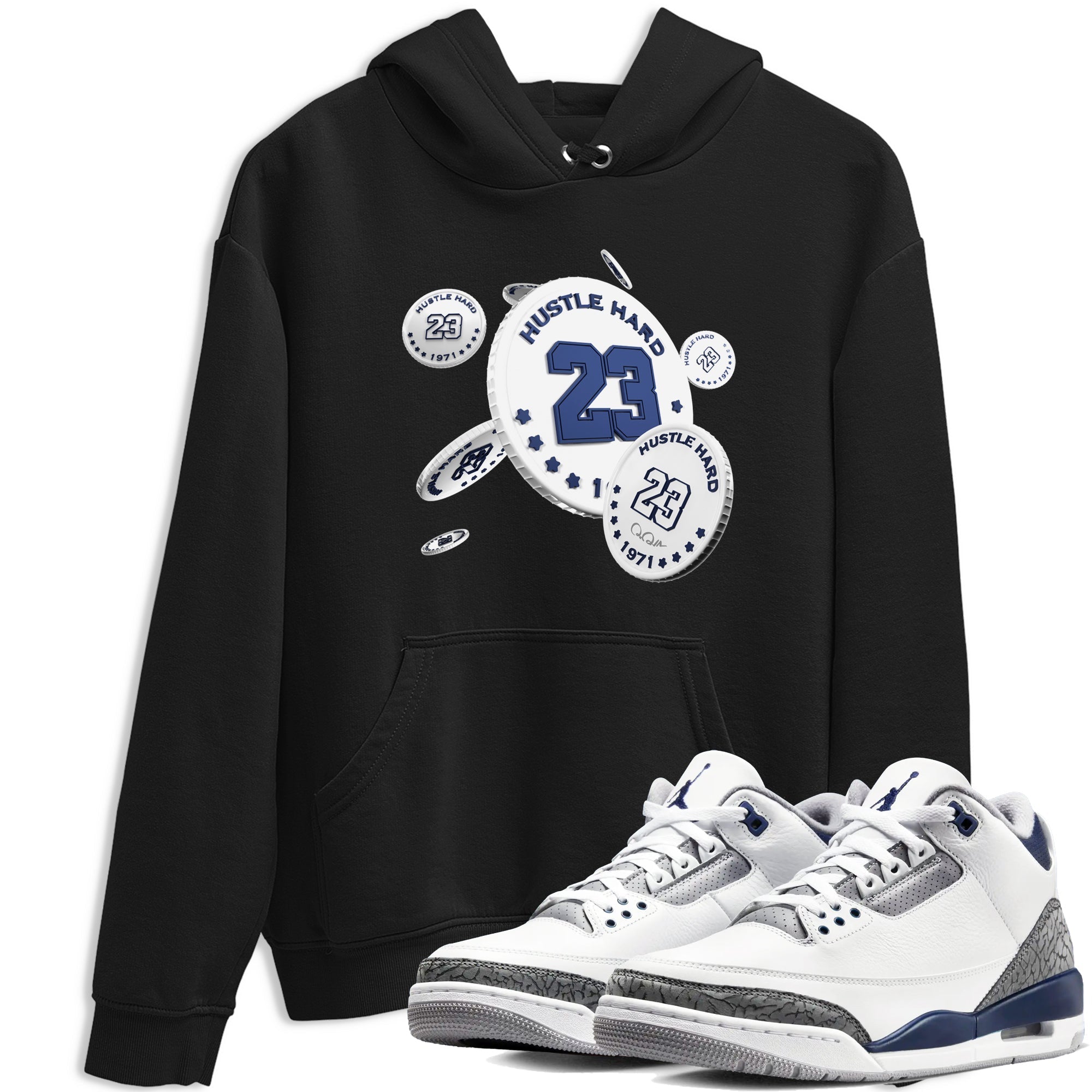 Coin Drop snkmatch Tees - Air Jordan 3 Midnight Navy 2023