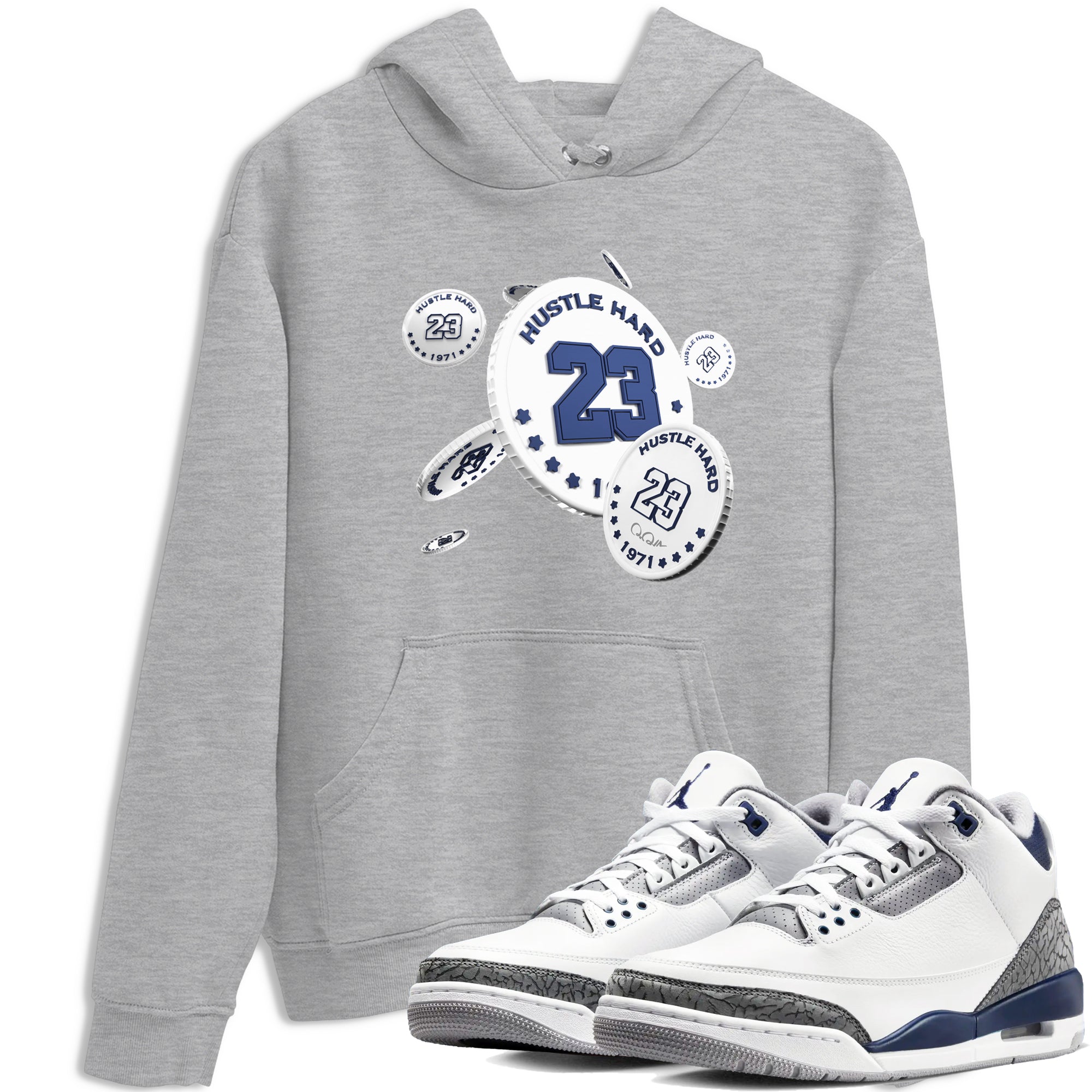 Coin Drop snkmatch Tees - Air Jordan 3 Midnight Navy 2023