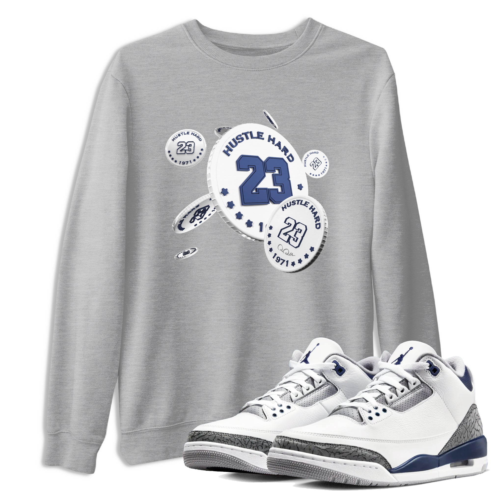 Coin Drop snkmatch Tees - Air Jordan 3 Midnight Navy 2023