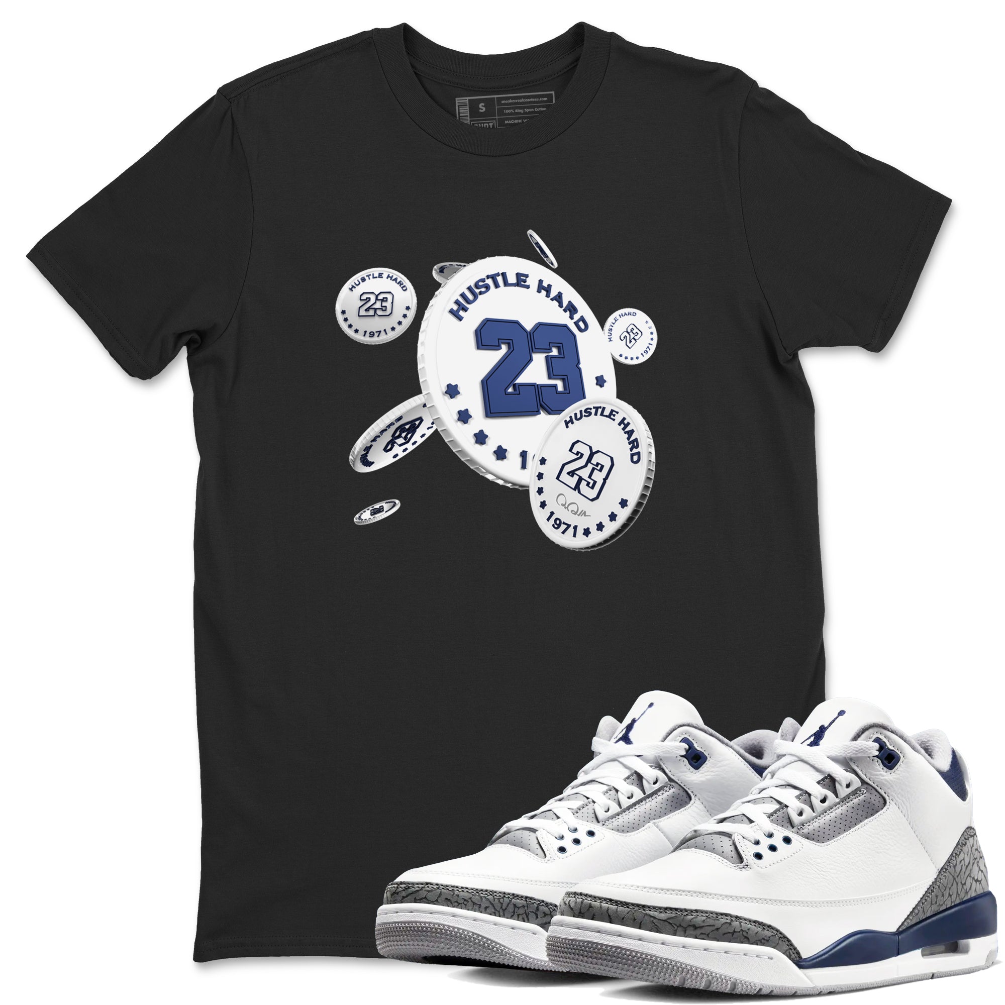 Coin Drop snkmatch Tees - Air Jordan 3 Midnight Navy 2023