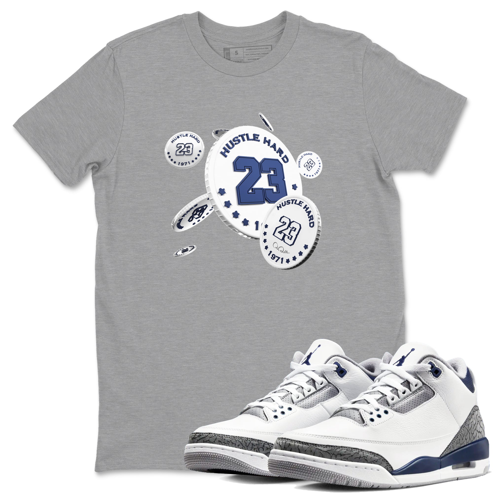 Coin Drop snkmatch Tees - Air Jordan 3 Midnight Navy 2023