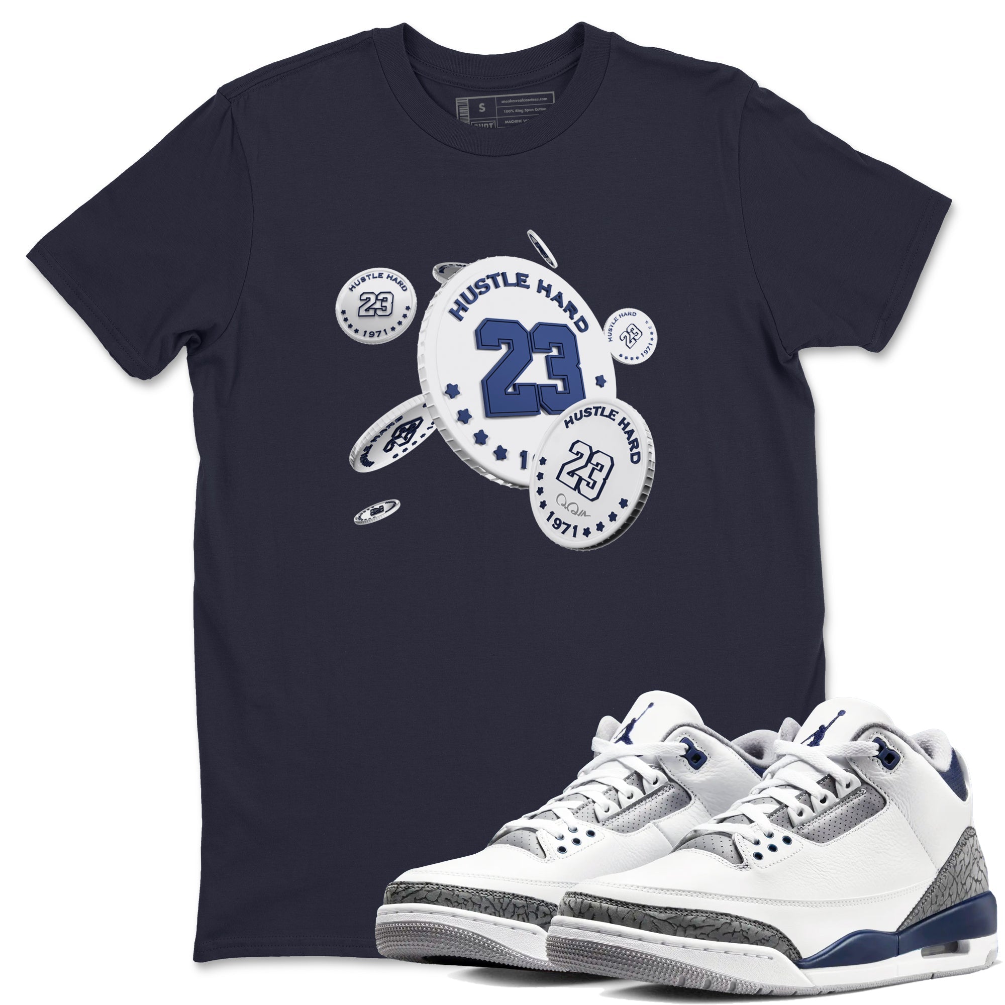 Coin Drop snkmatch Tees - Air Jordan 3 Midnight Navy 2023