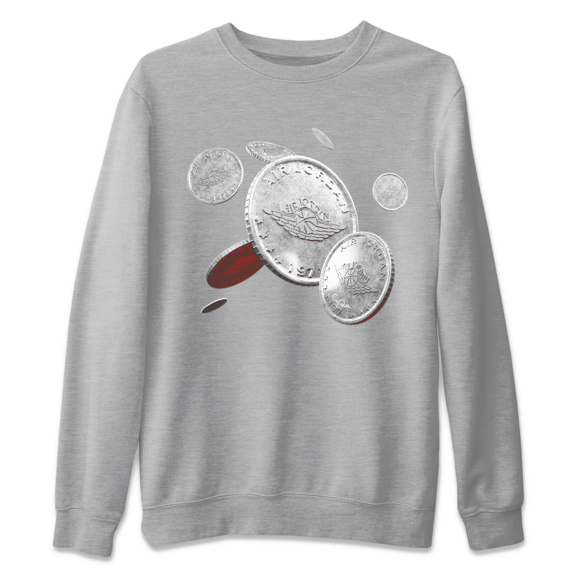 Coin Drop Unisex Tops - Air Jordan 3 White Cement