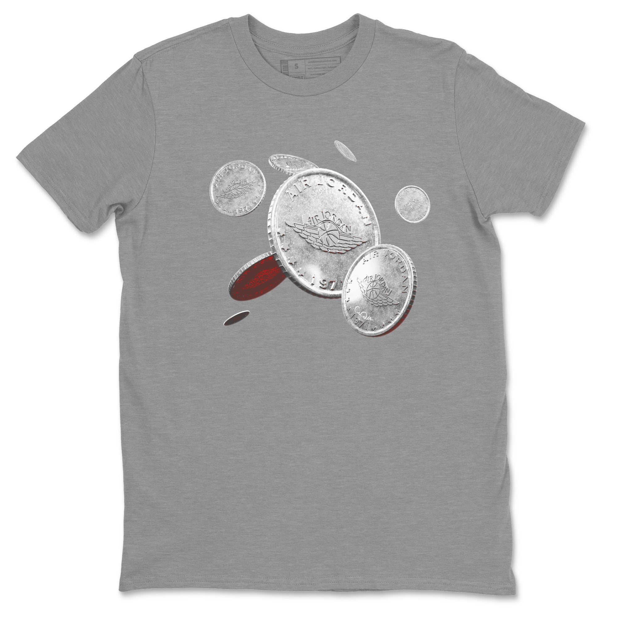 Coin Drop Unisex Tops - Air Jordan 3 White Cement