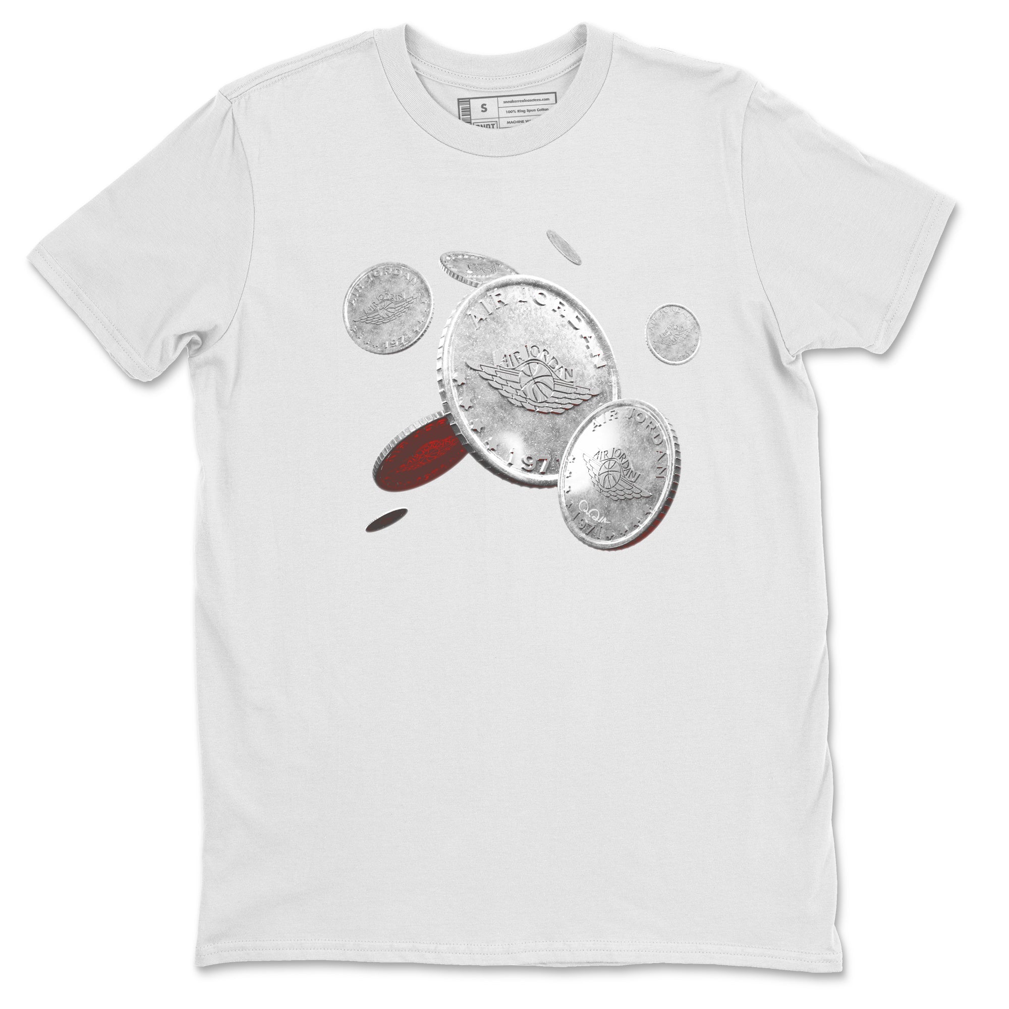 Coin Drop Unisex Tops - Air Jordan 3 White Cement