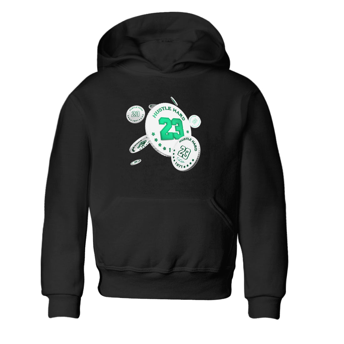 Coin Drop snkmatch Tees Kids - Air Jordan 4 Oxidized Green