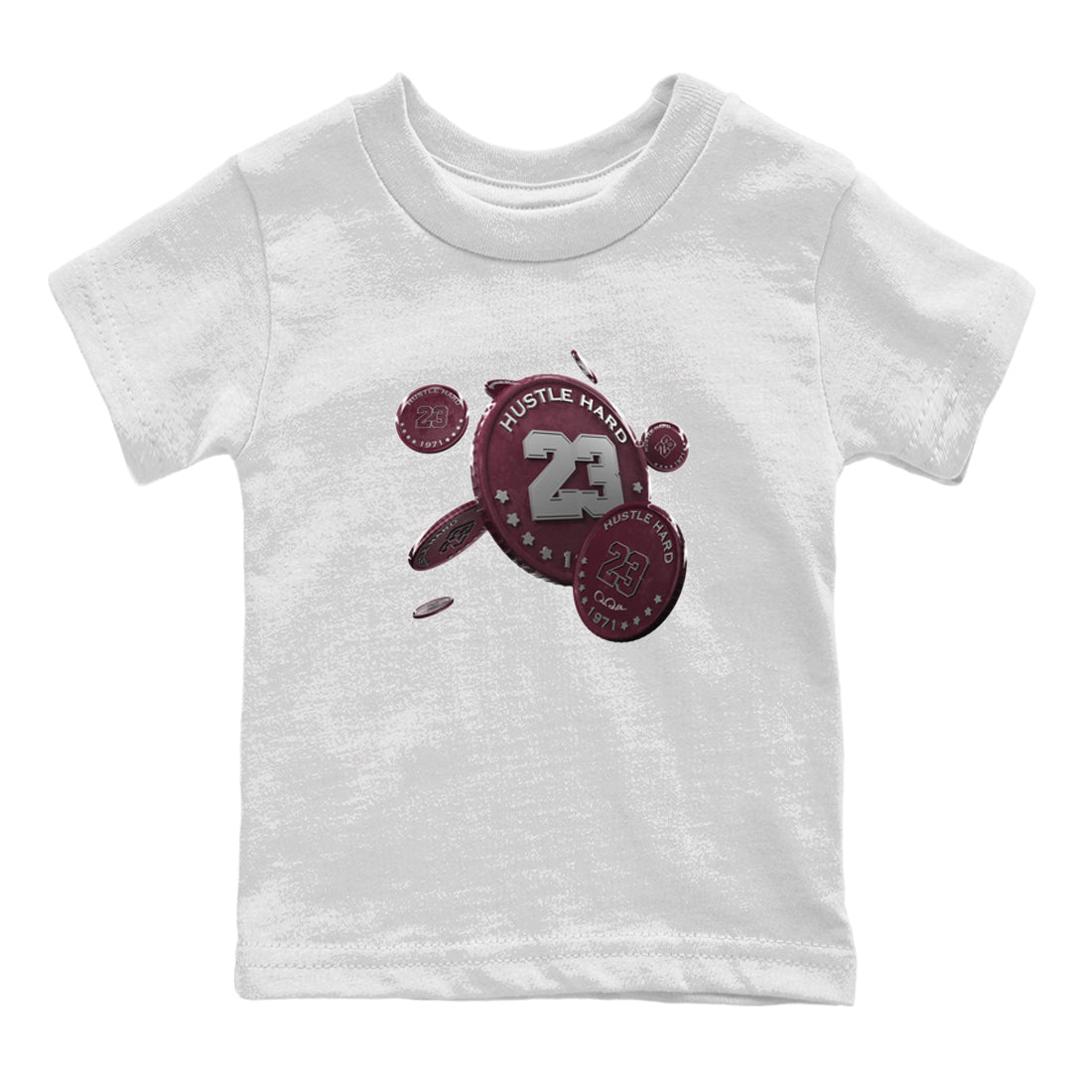 Coin Drop Kids Tops - Air Jordan 5 Burgundy