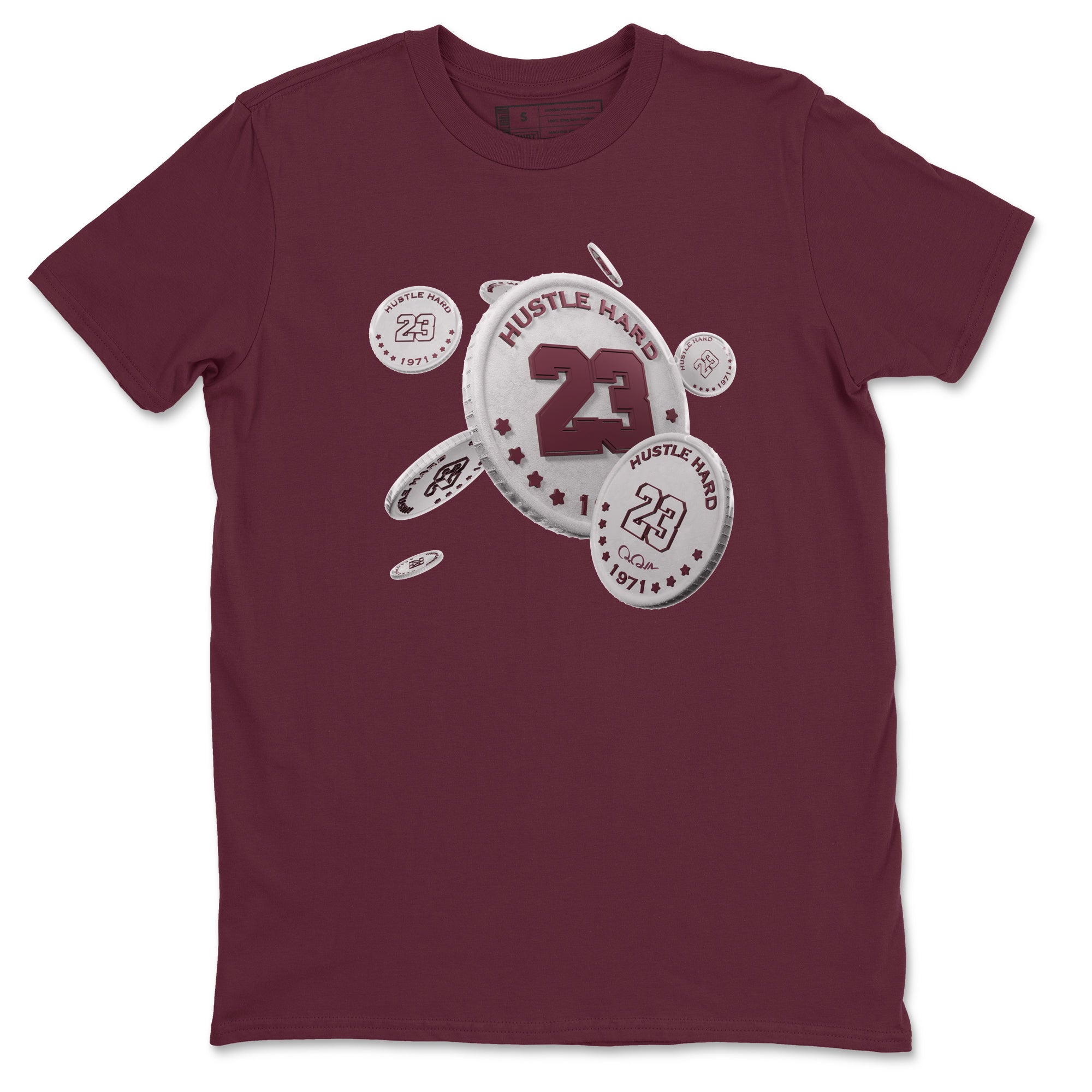 Coin Drop Unisex Tops - Air Jordan 5 Burgundy