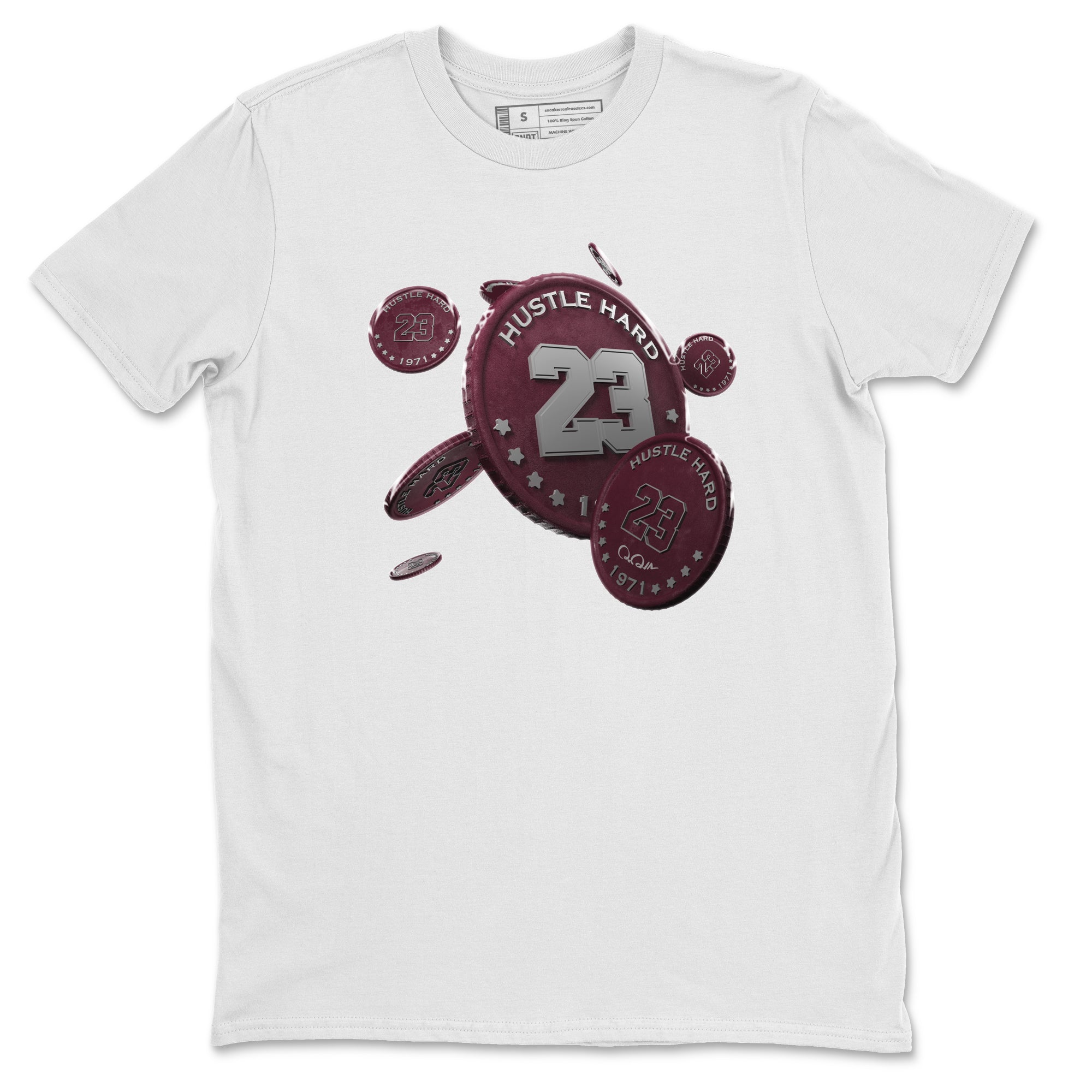 Coin Drop Unisex Tops - Air Jordan 5 Burgundy