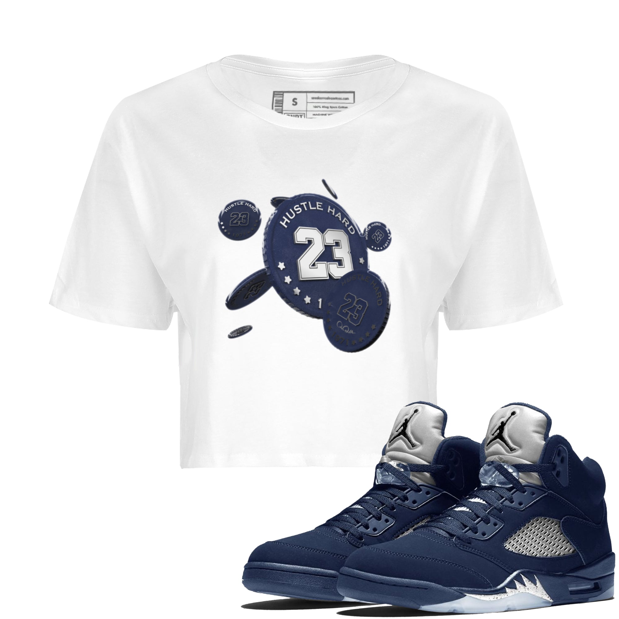 Coin Drop Women's Tops - Air Jordan 5 Georgetown