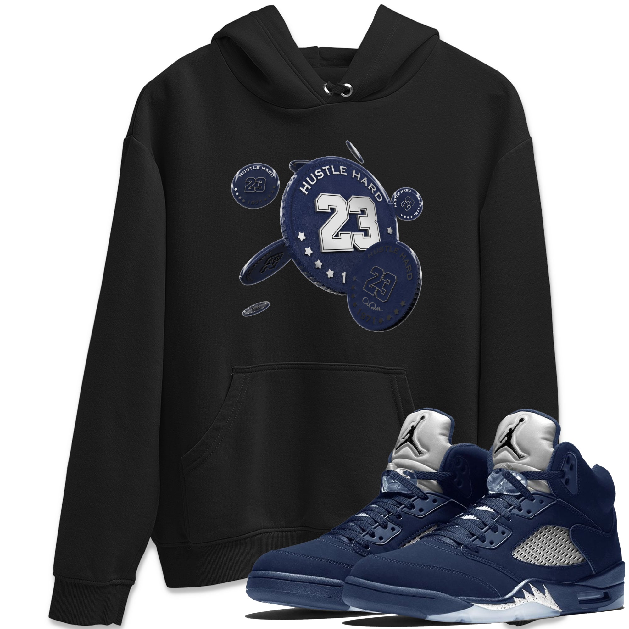Coin Drop Unisex Tops - Air Jordan 5 Georgetown
