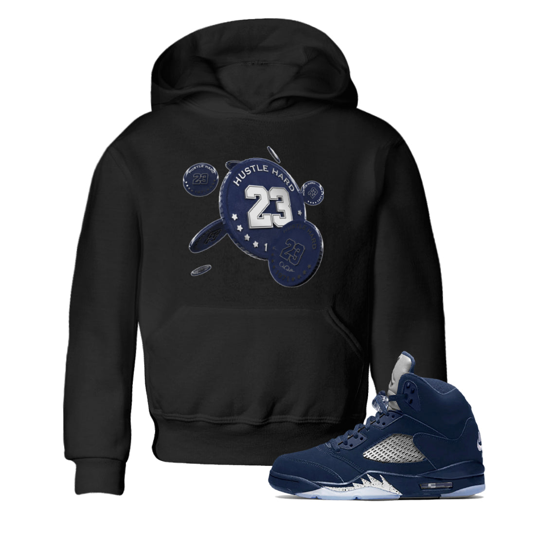 Coin Drop Kids Tops - Air Jordan 5 Georgetown