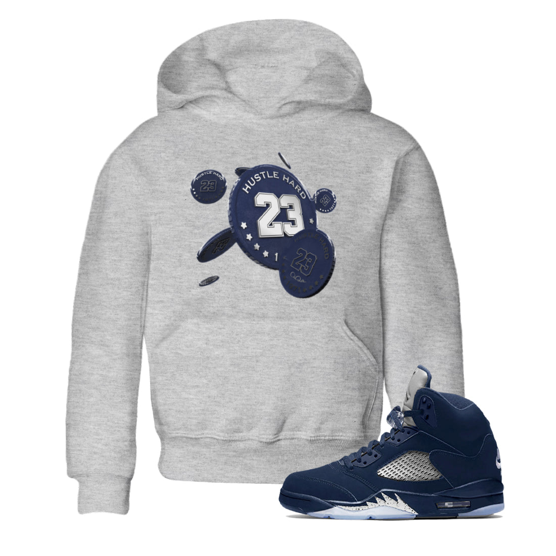 Coin Drop Kids Tops - Air Jordan 5 Georgetown
