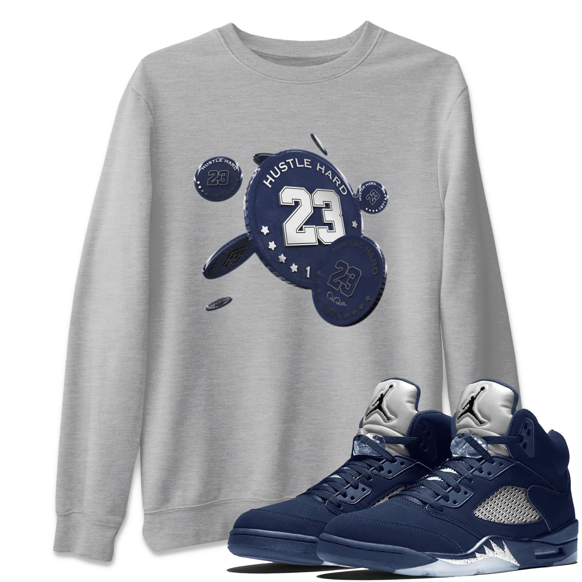 Coin Drop Unisex Tops - Air Jordan 5 Georgetown