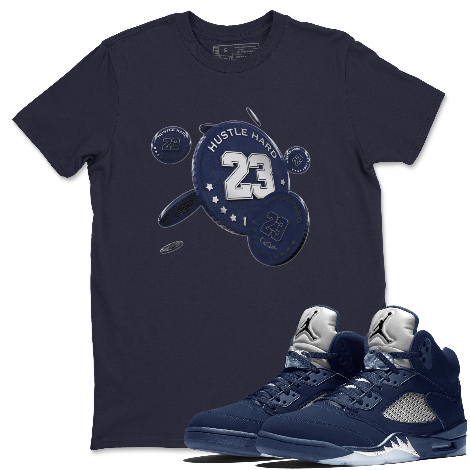 Coin Drop Unisex Tops - Air Jordan 5 Georgetown
