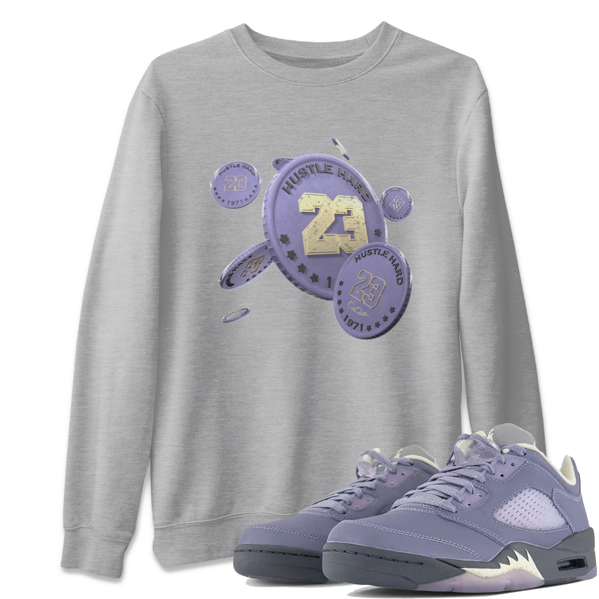 Coin Drop Unisex Tops - Air Jordan 5 Indigo Haze