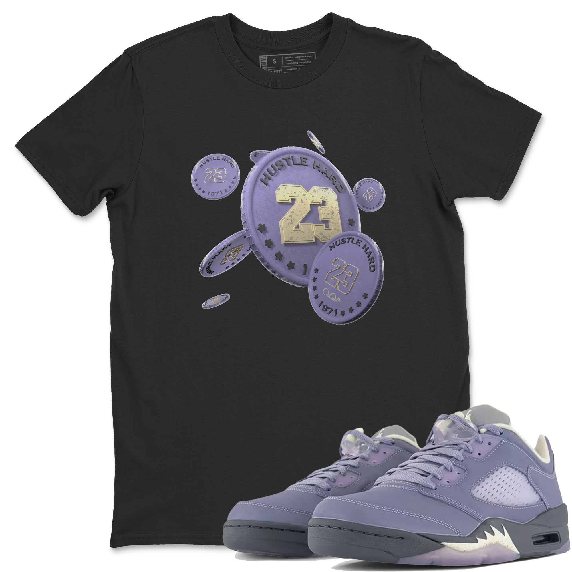 Coin Drop Unisex Tops - Air Jordan 5 Indigo Haze