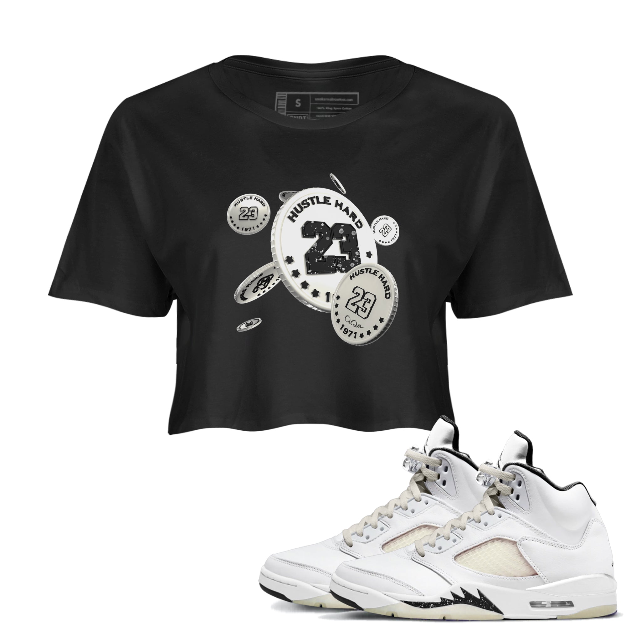 Coin Drop snkmatch Women's Top - Air Jordan 5 Sail