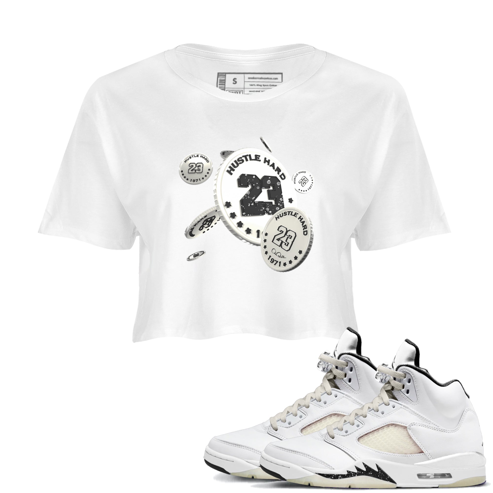 Coin Drop snkmatch Women's Top - Air Jordan 5 Sail