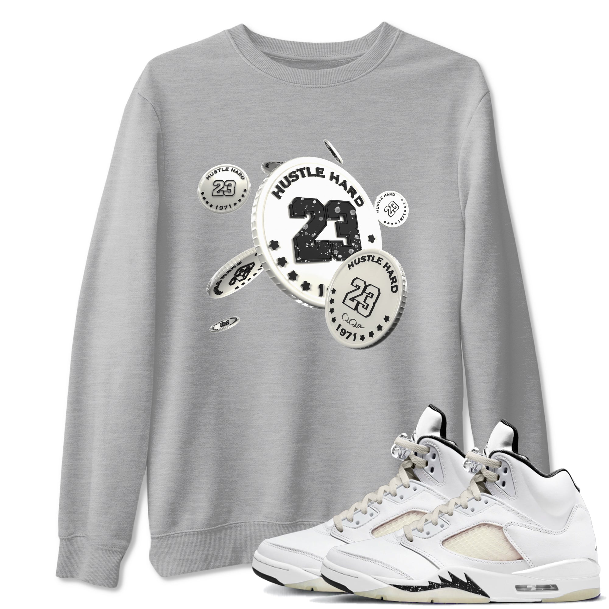 Coin Drop snkmatch Tees - Air Jordan 5 Sail