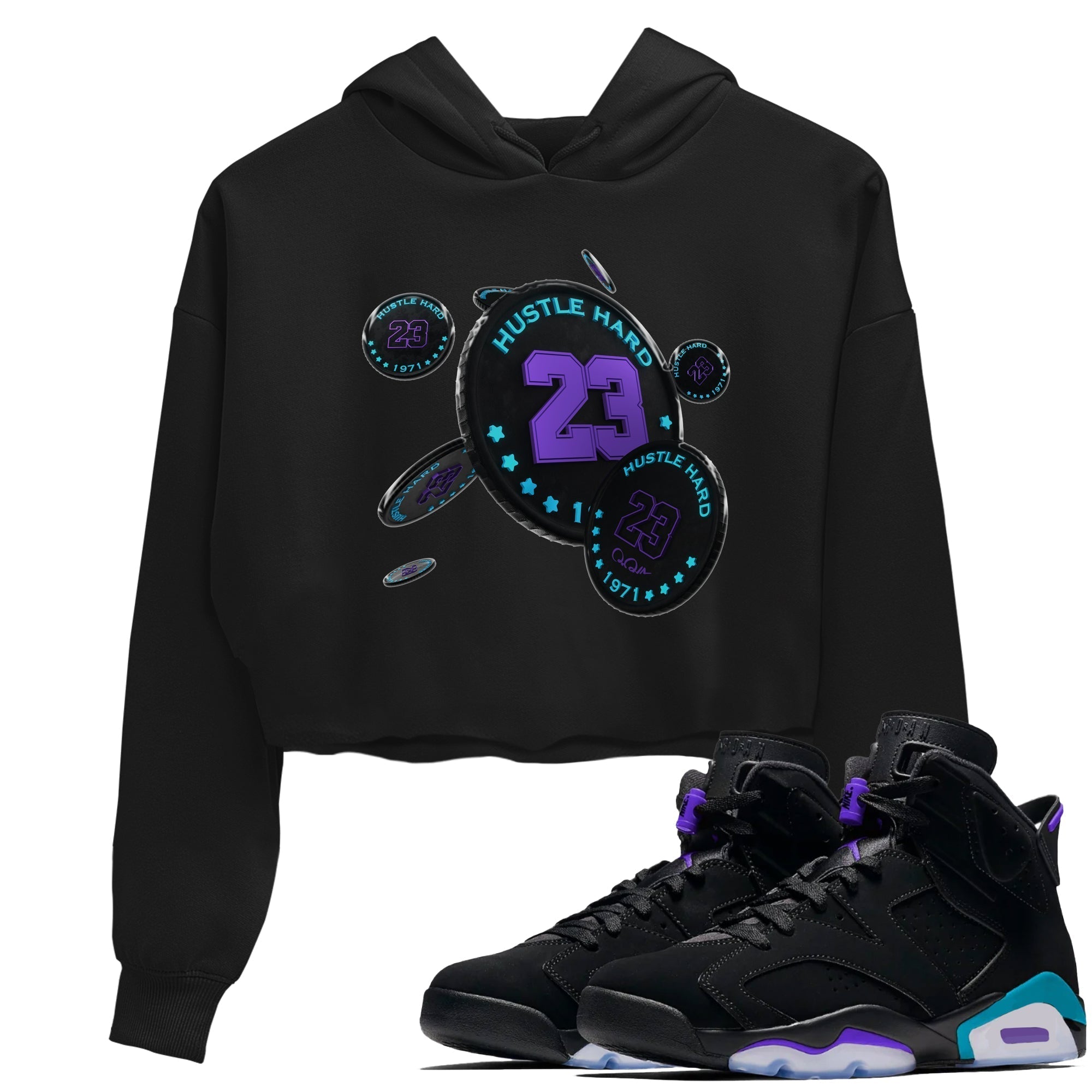 Coin Drop Women's Tops - Air Jordan 6 Aqua