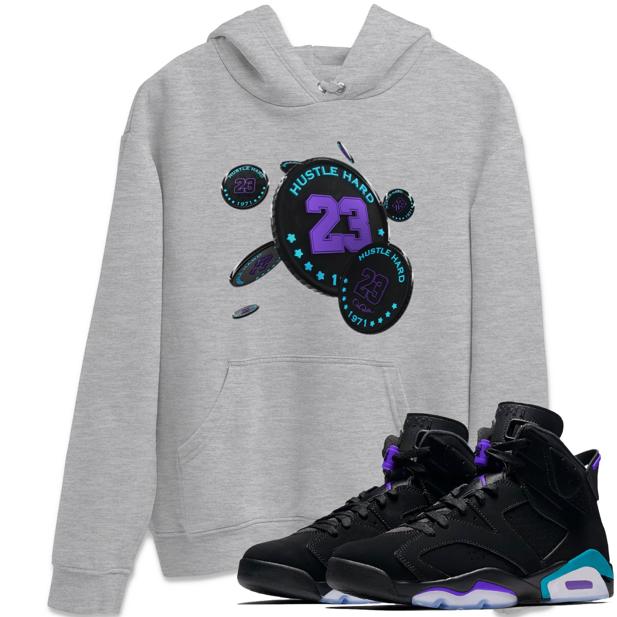 Coin Drop Unisex Tops - Air Jordan 6 Aqua