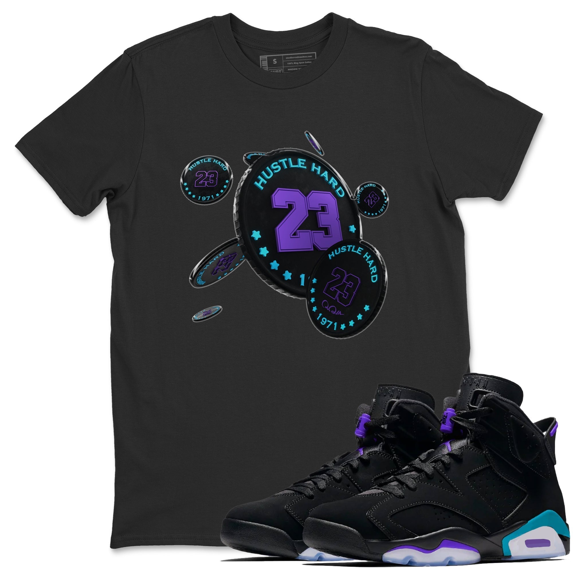 Coin Drop Unisex Tops - Air Jordan 6 Aqua