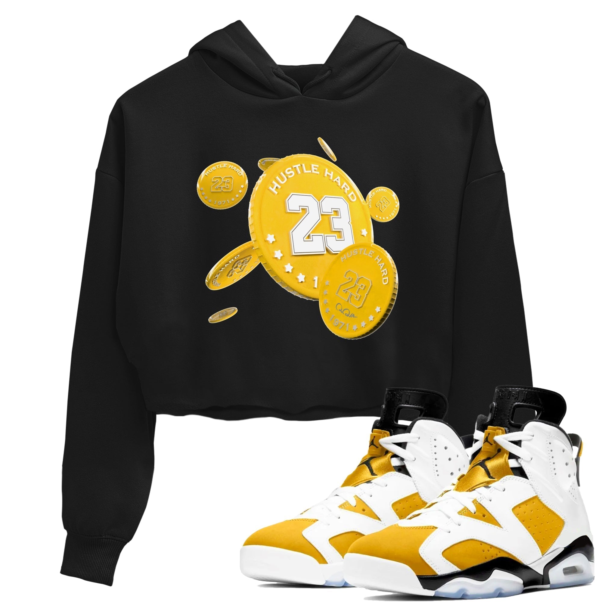 Coin Drop snkmatch Women's Top - Air Jordan 6 Yellow Ochre
