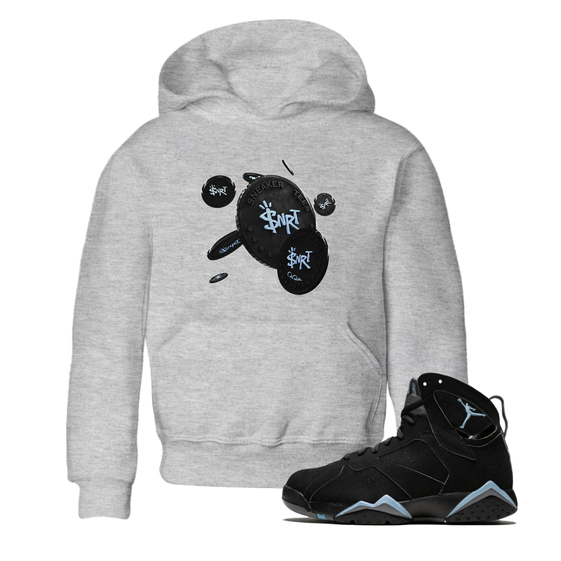 Coin Drop Kids Tops - Air Jordan 7 Chambray