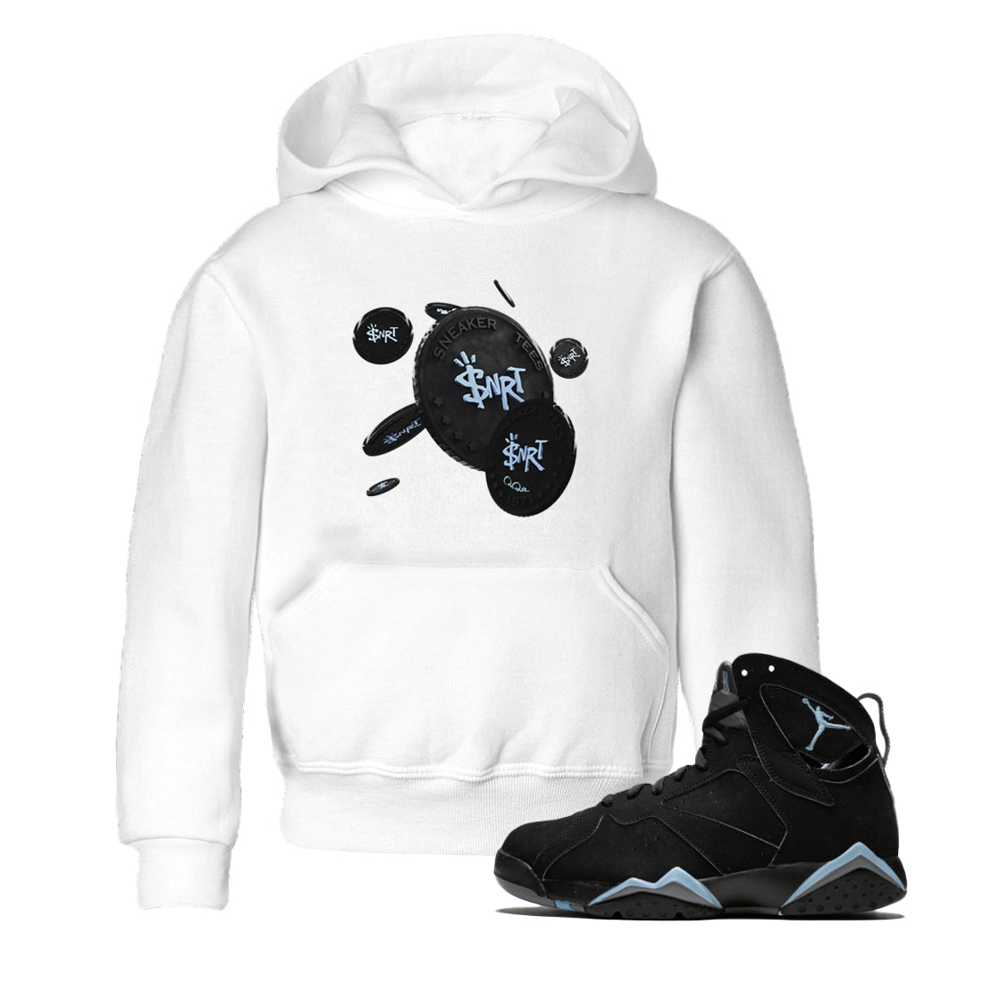Coin Drop Kids Tops - Air Jordan 7 Chambray