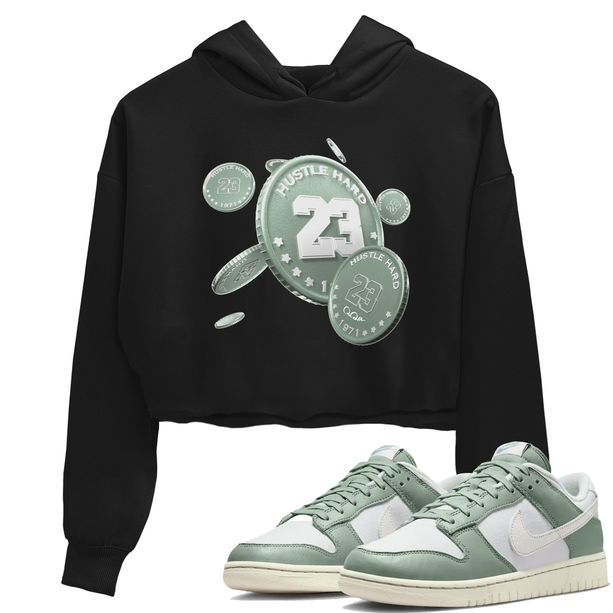 Coin Drop Women's Tops - Dunk Mica Green