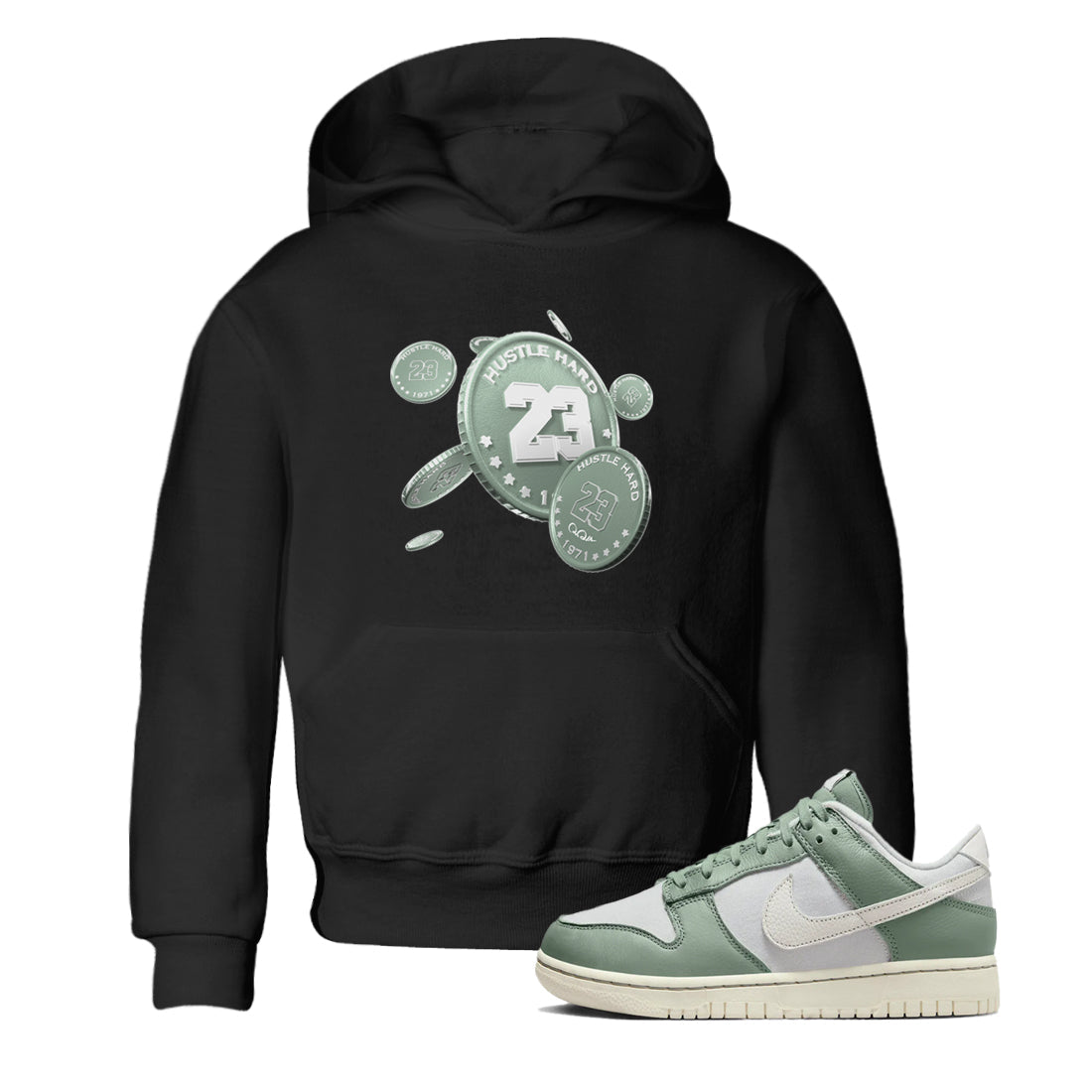 Coin Drop Kids Tops - Dunk Mica Green