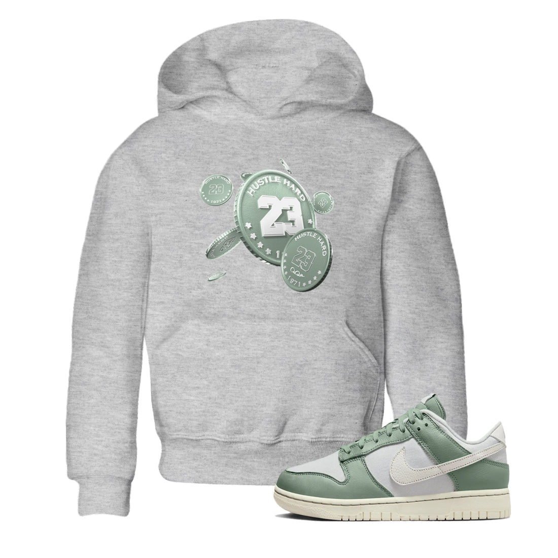 Coin Drop Kids Tops - Dunk Mica Green