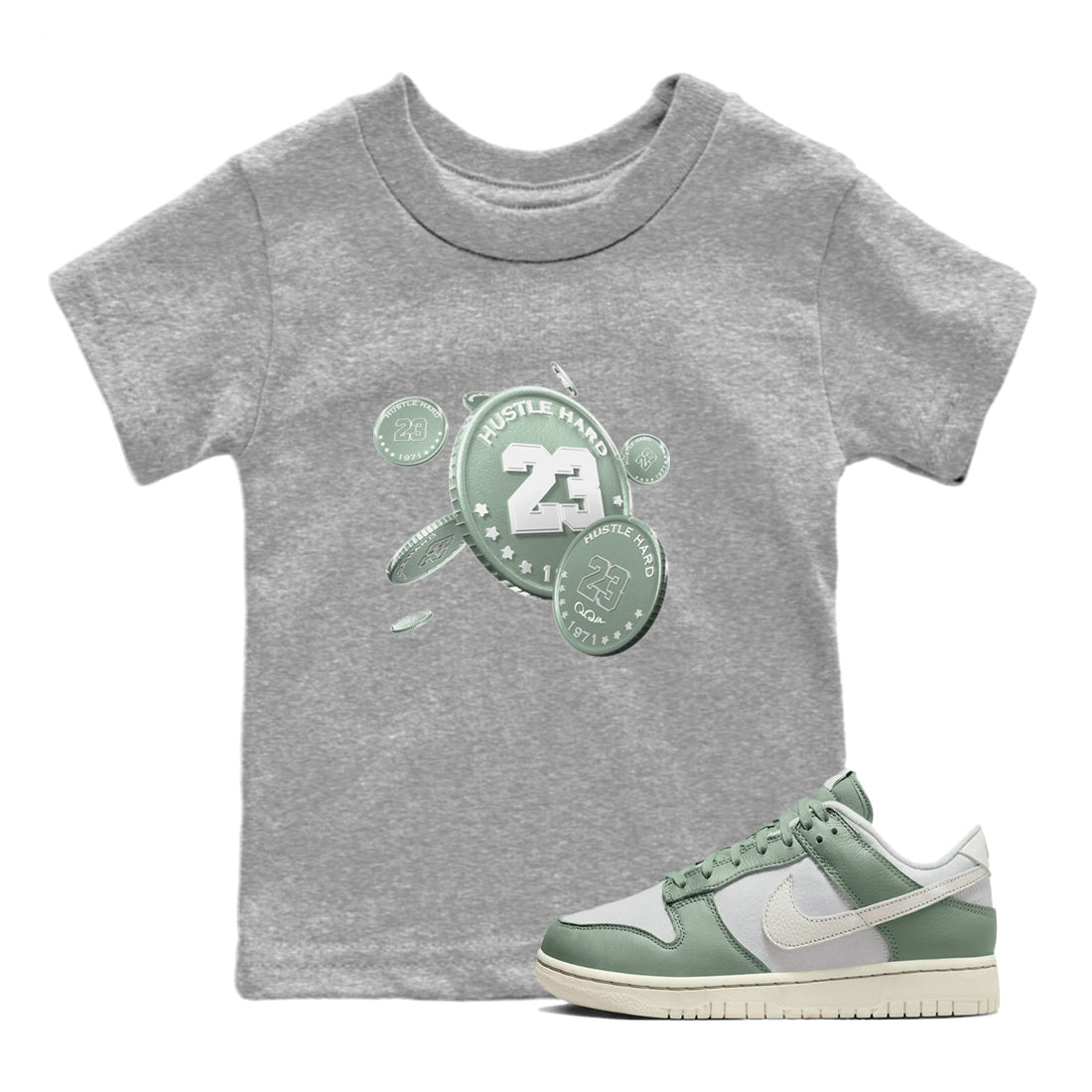 Coin Drop Kids Tops - Dunk Mica Green
