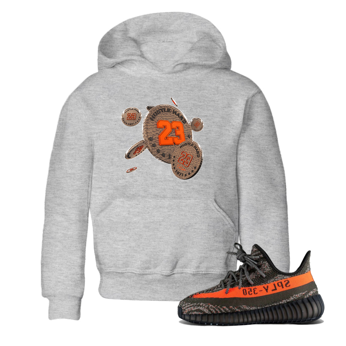 Coin Drop snkmatch Tee Kids - Yeezy 350 Carbon Beluga