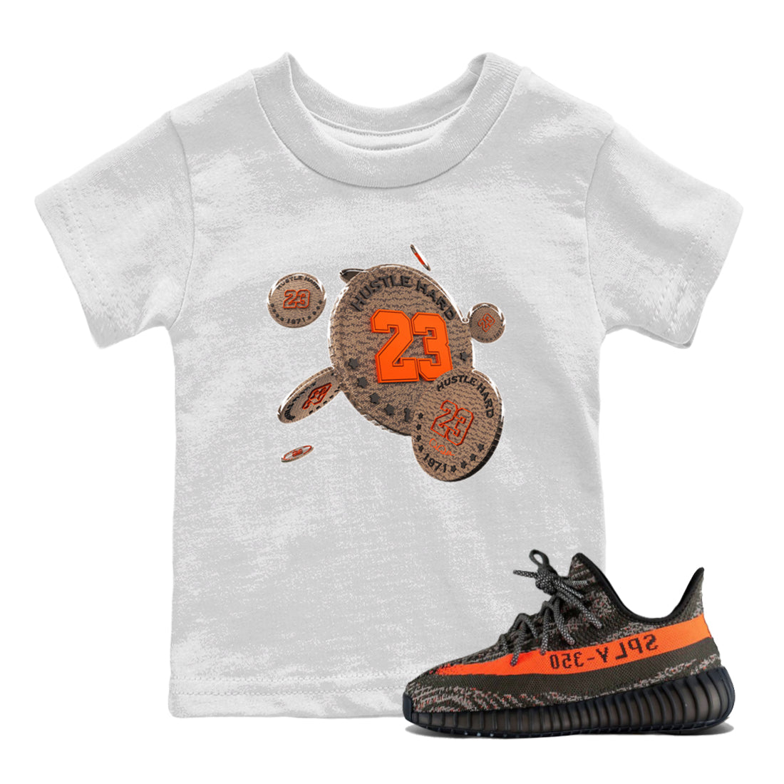 Coin Drop snkmatch Tee Kids - Yeezy 350 Carbon Beluga