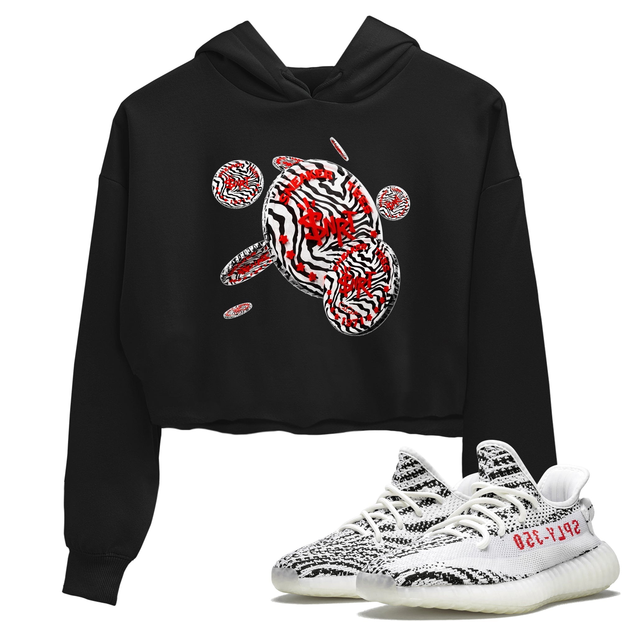 Coin Drop Women's Tops - Yeezy 350 Zebra
