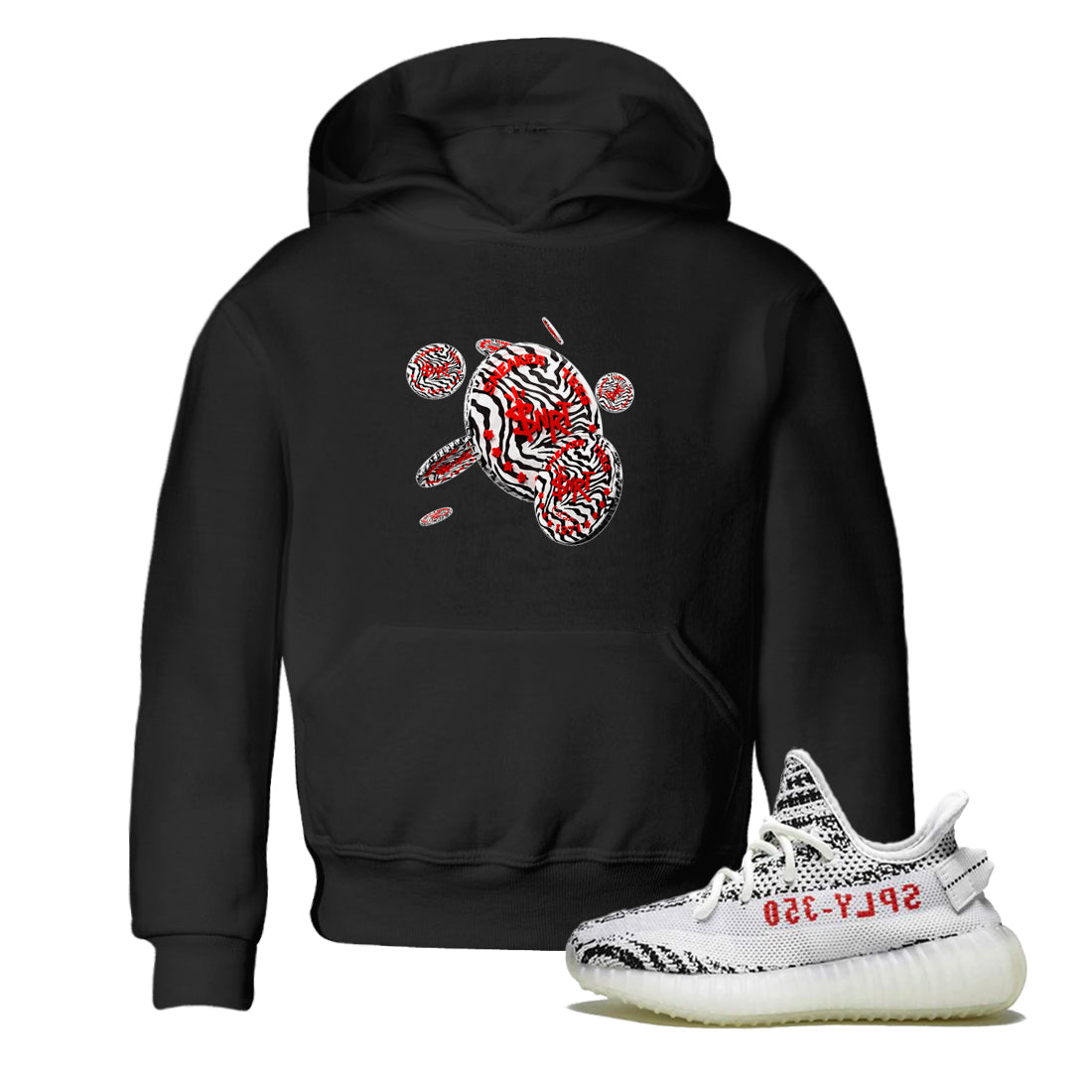 Coin Drop Kids Tops - Yeezy 350 Zebra