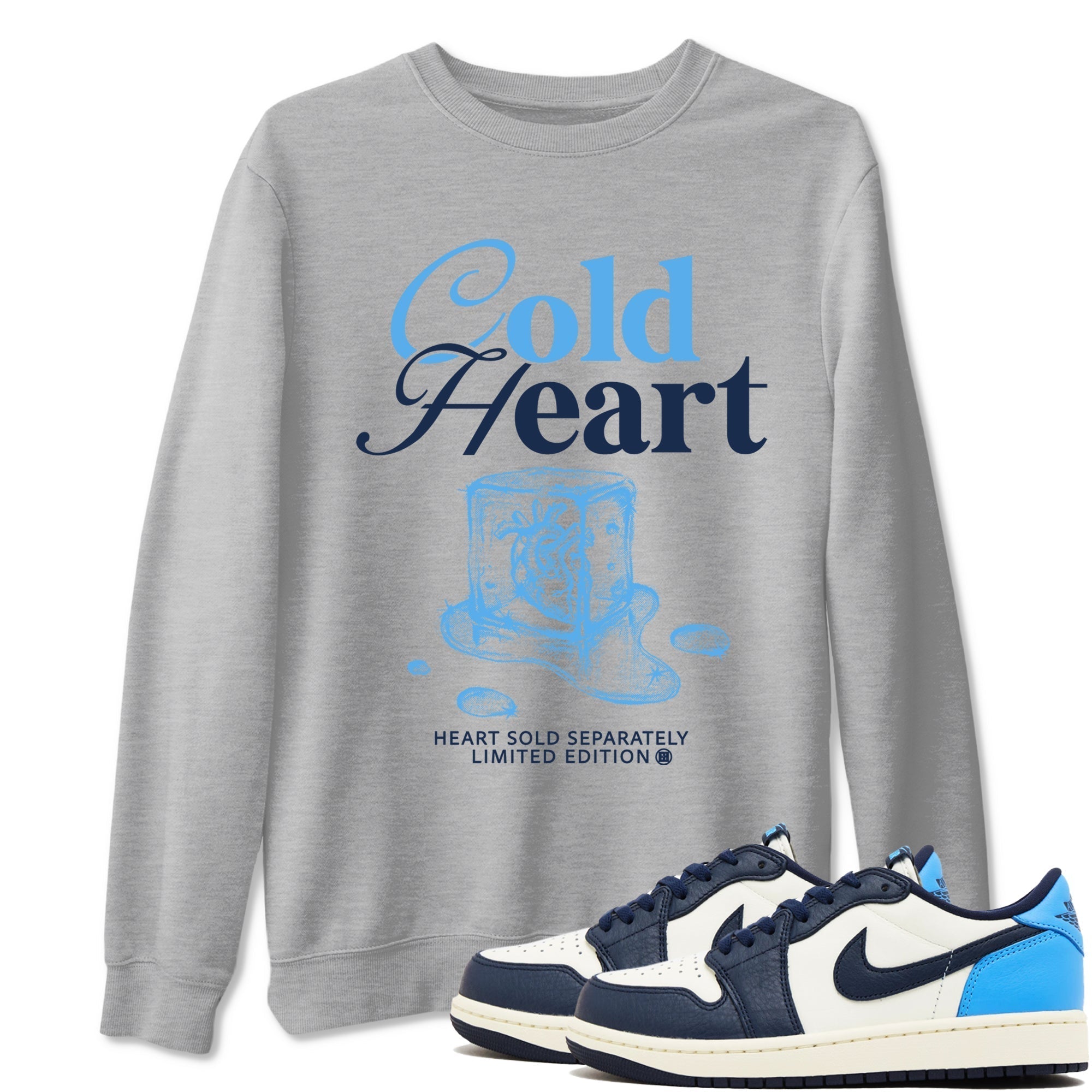 Cold Heart snkmatch Tees - Air Jordan 1 Obsidian