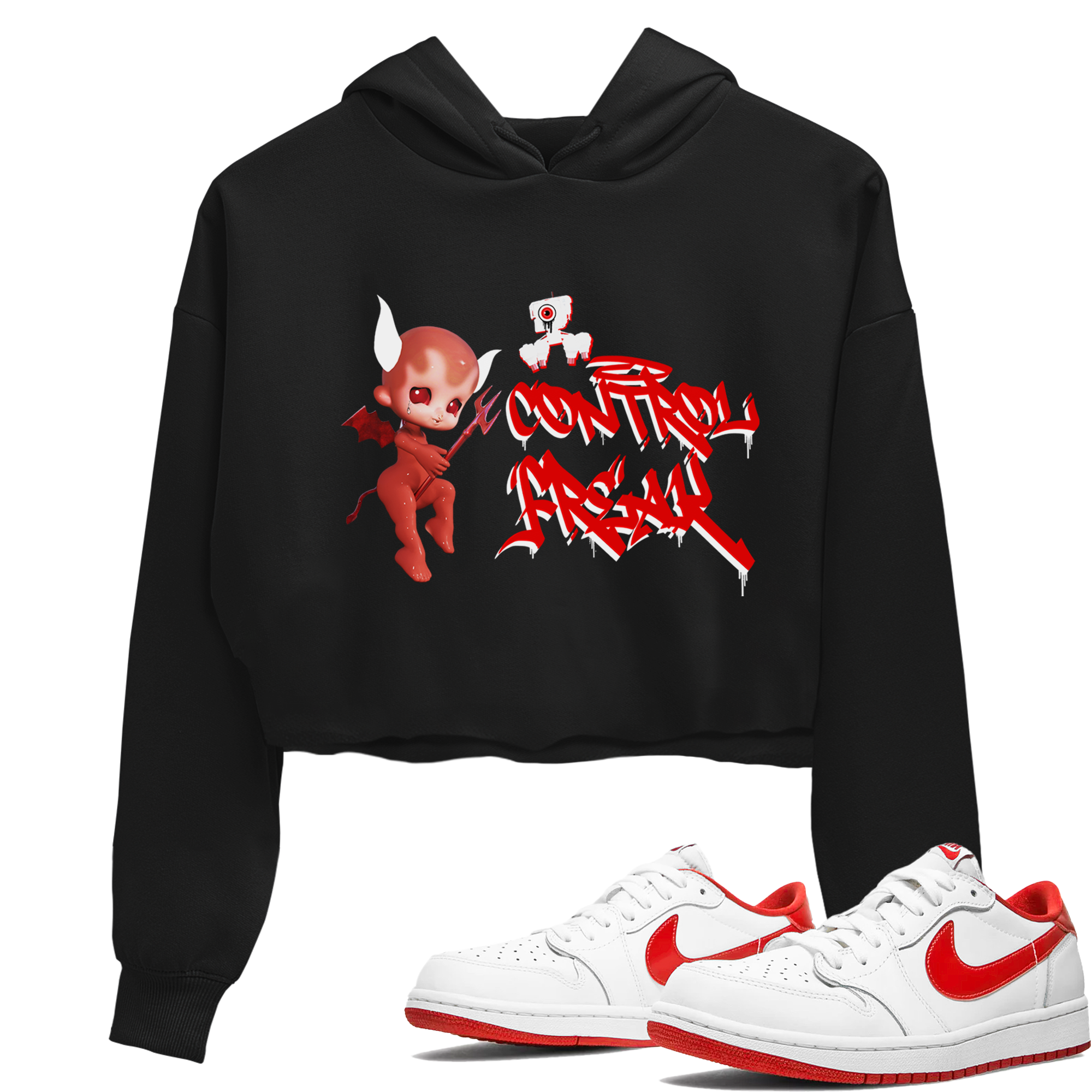 Control Freak snkmatch Women's Top - Air Jordan 1 University Red