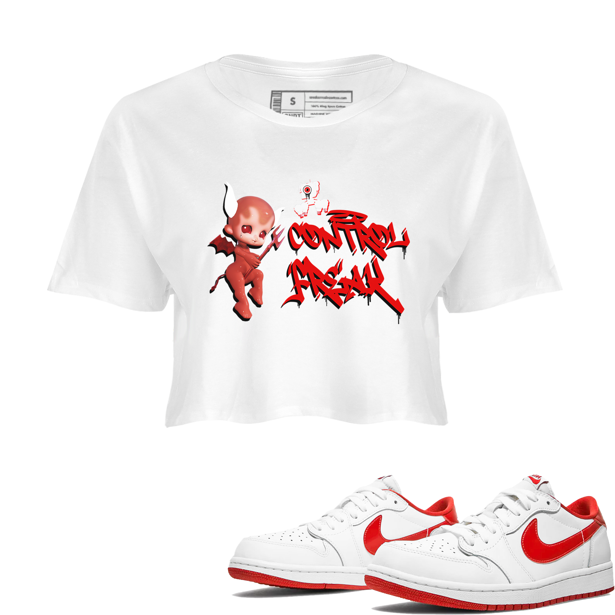 Control Freak snkmatch Women's Top - Air Jordan 1 University Red