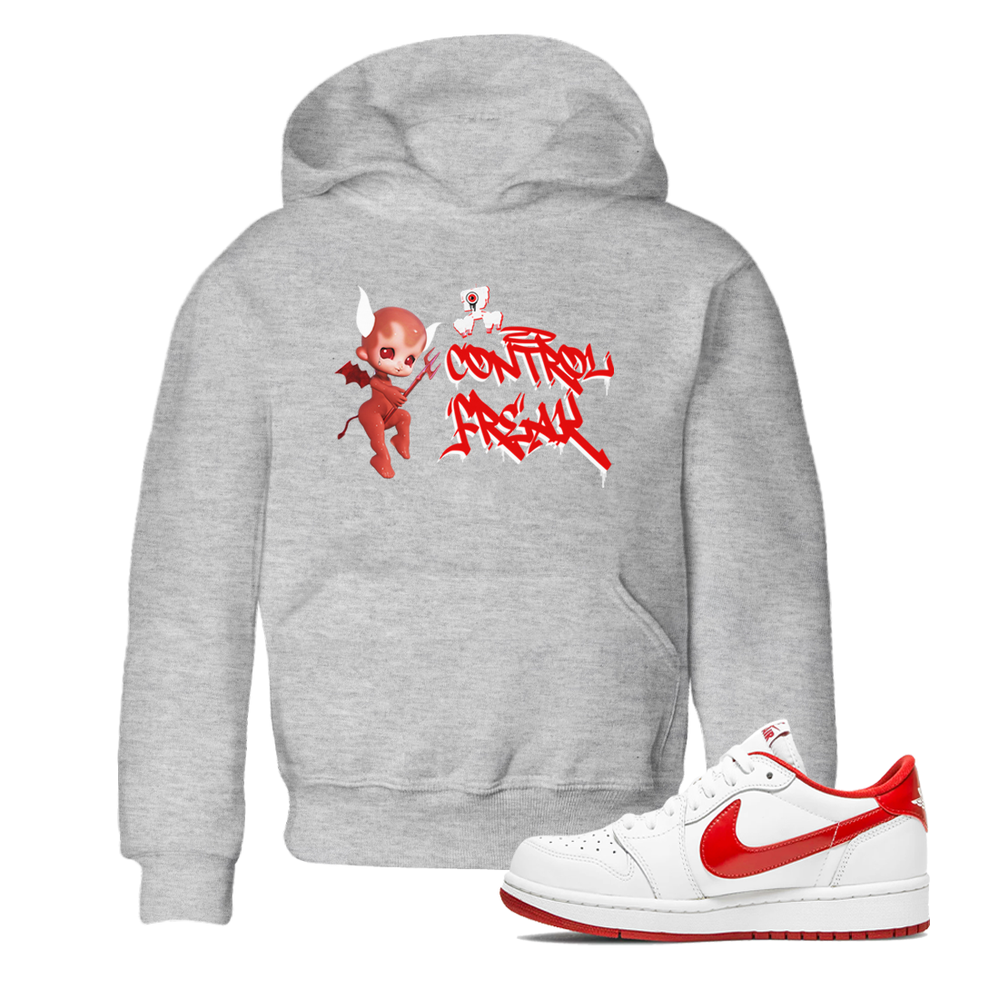 Control Freak snkmatch Tee Kids - Air Jordan 1 University Red