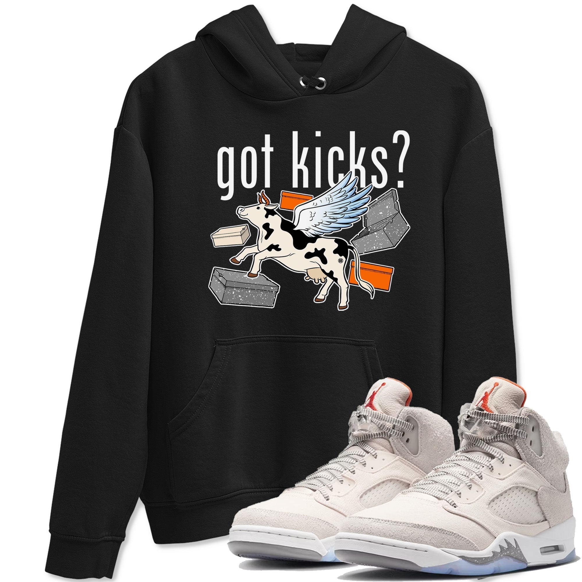 Cow Got Kicks snkmatch Tees - Air Jordan 5 Craft