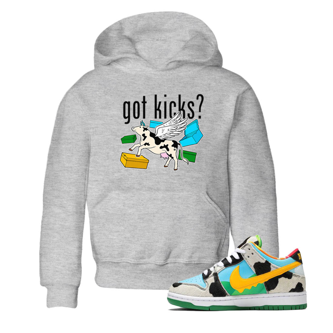 Cow Got Kicks snkmatch Tees Kids - Dunk Chunky Dunky